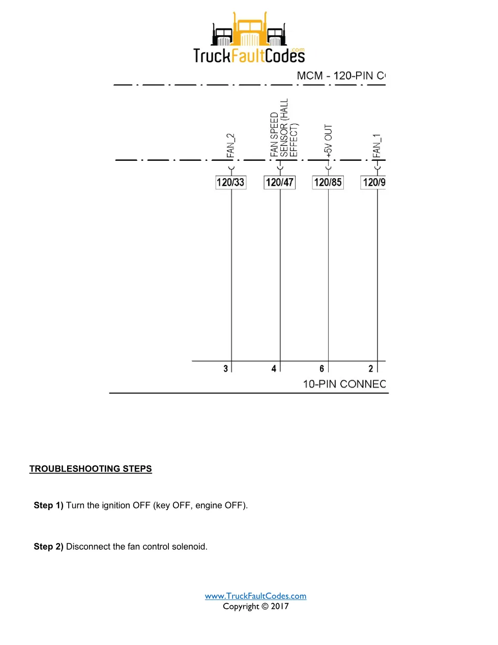 SPN 1071 FMI 4 — Detroit DD Series Fault Code Troubleshooting - preview page 2 of 3