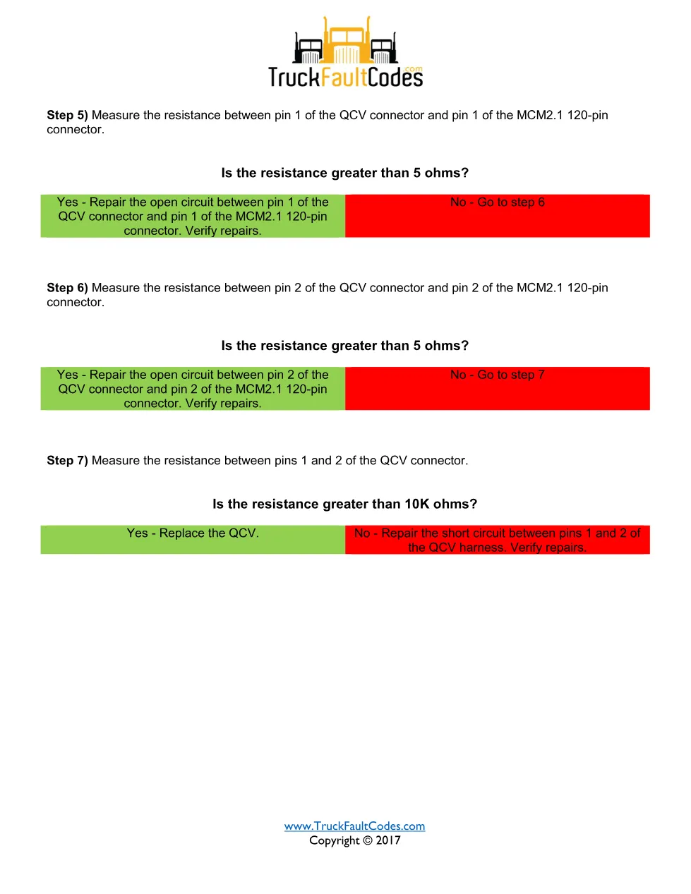 SPN 1077 FMI 3 — Detroit DD Series Fault Code Troubleshooting - page 2 is available after signing in