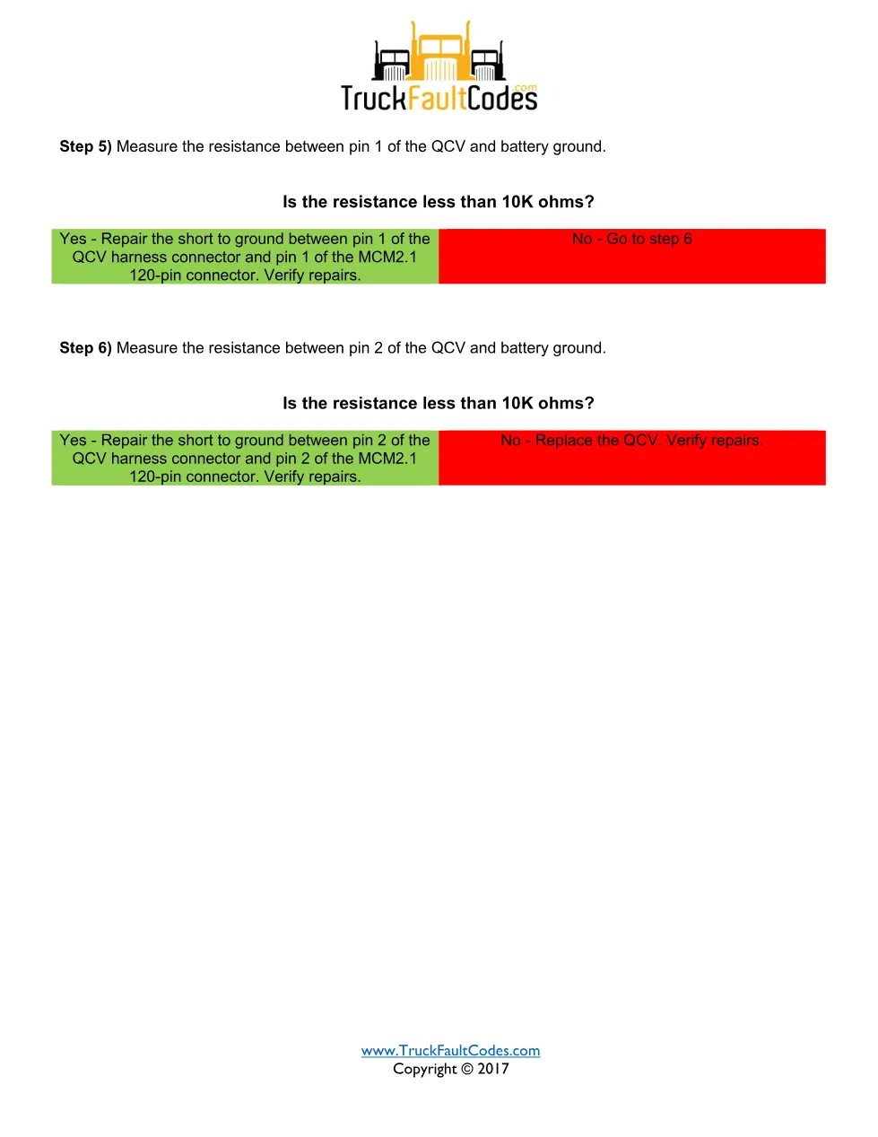 SPN 1077 FMI 4 — Detroit DD Series Fault Code Troubleshooting - page 2 is available after signing in