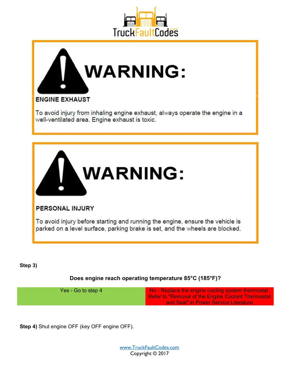 SPN 1659 FMI 1 — Thermostat Error Detected — Detroit DD-Series - preview page 2 of 3