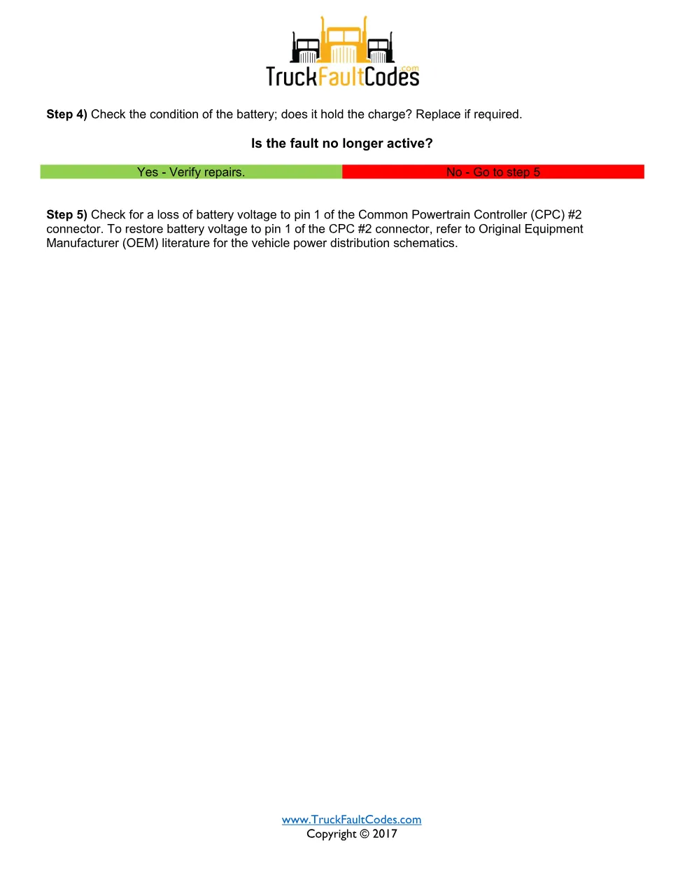 SPN 168 FMI 14 fault code guide — Detroit DD Series service - page 2 is available after signing in