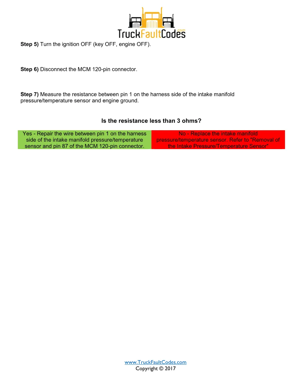 SPN 2631 FMI 4 – Detroit DD-Series Intake Manifold Pressure - page 2 is available after signing in