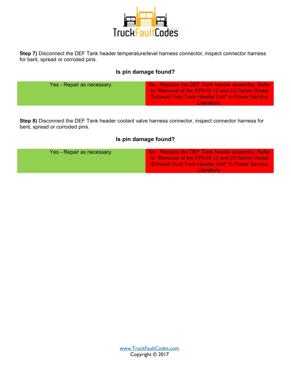 SPN 3031 FMI 10 – Detroit DD Series Diesel Exhaust Fluid (DEF) - page 2 is available after signing in
