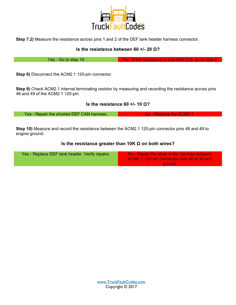 SPN 3031 FMI 19 – Detroit DD Series DEF Tank Temperature Signal - page 2 is available after signing in