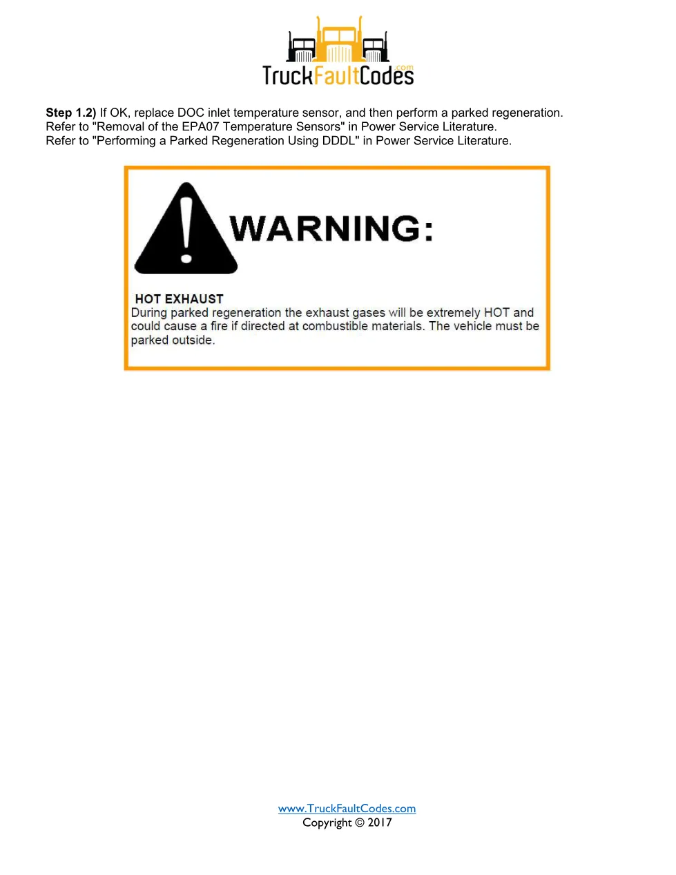 SPN 3242 FMI 10 — Failed DOC Inlet Temperature Sensor — Detroit - page 2 is available after signing in