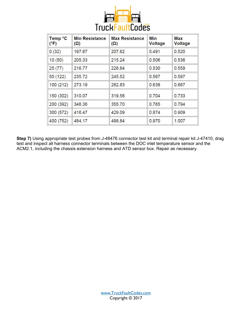 SPN 3242 FMI 7 — Detroit DD Series DOC inlet temperature – Guide - page 2 is available after signing in