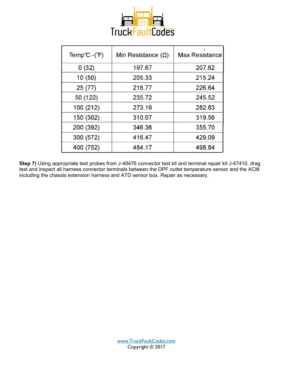 SPN 3246 FMI 8 — Detroit DD Series DPF outlet temperature – Guide - page 2 is available after signing in