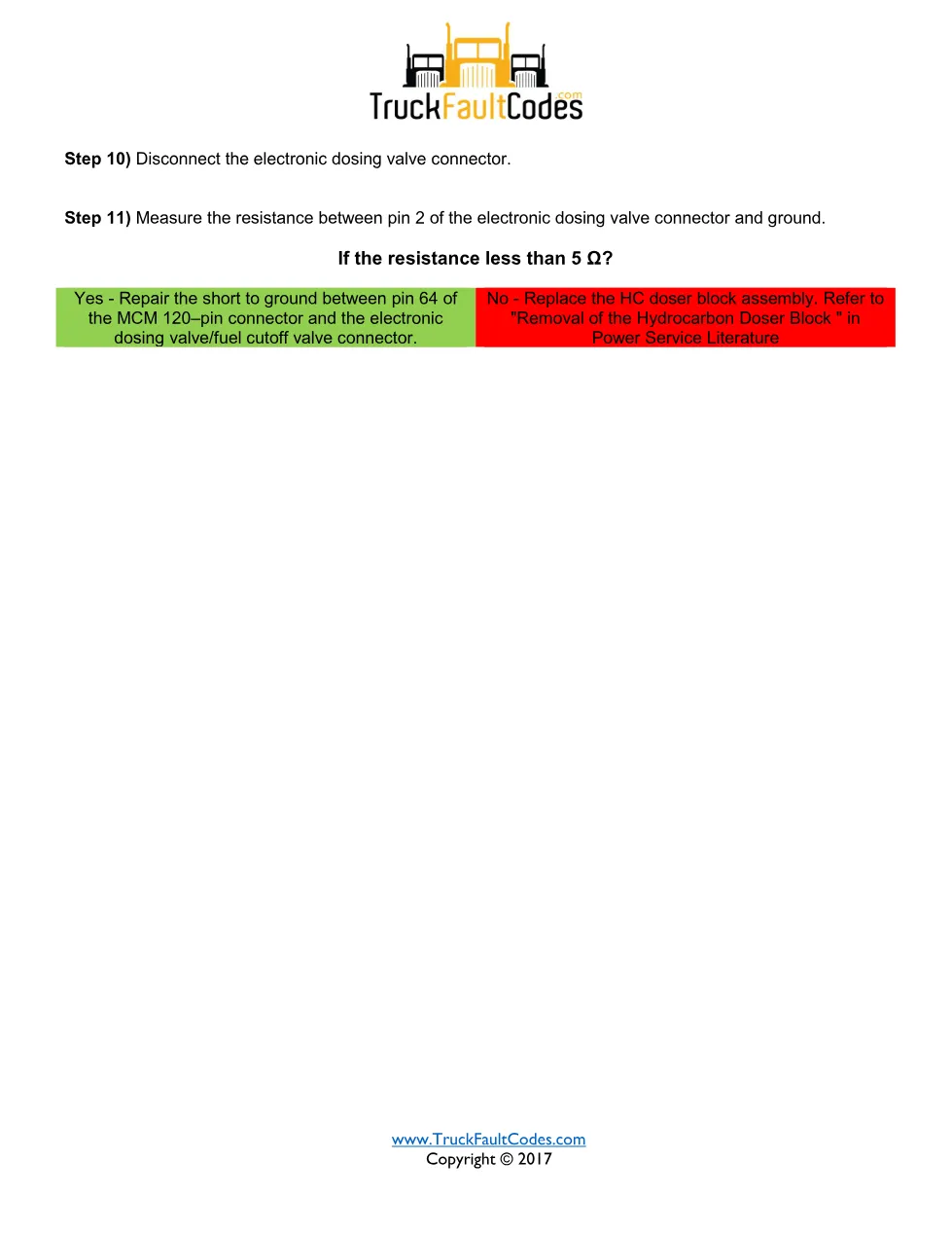 SPN 3598 FMI 4 — Detroit DD Series Proportional Valve Bank 2 Low - page 3 is available after signing in