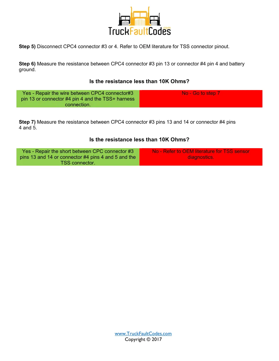 SPN 3871 FMI 4 — Detroit DD Series Transmission Speed Sensor - page 2 is available after signing in