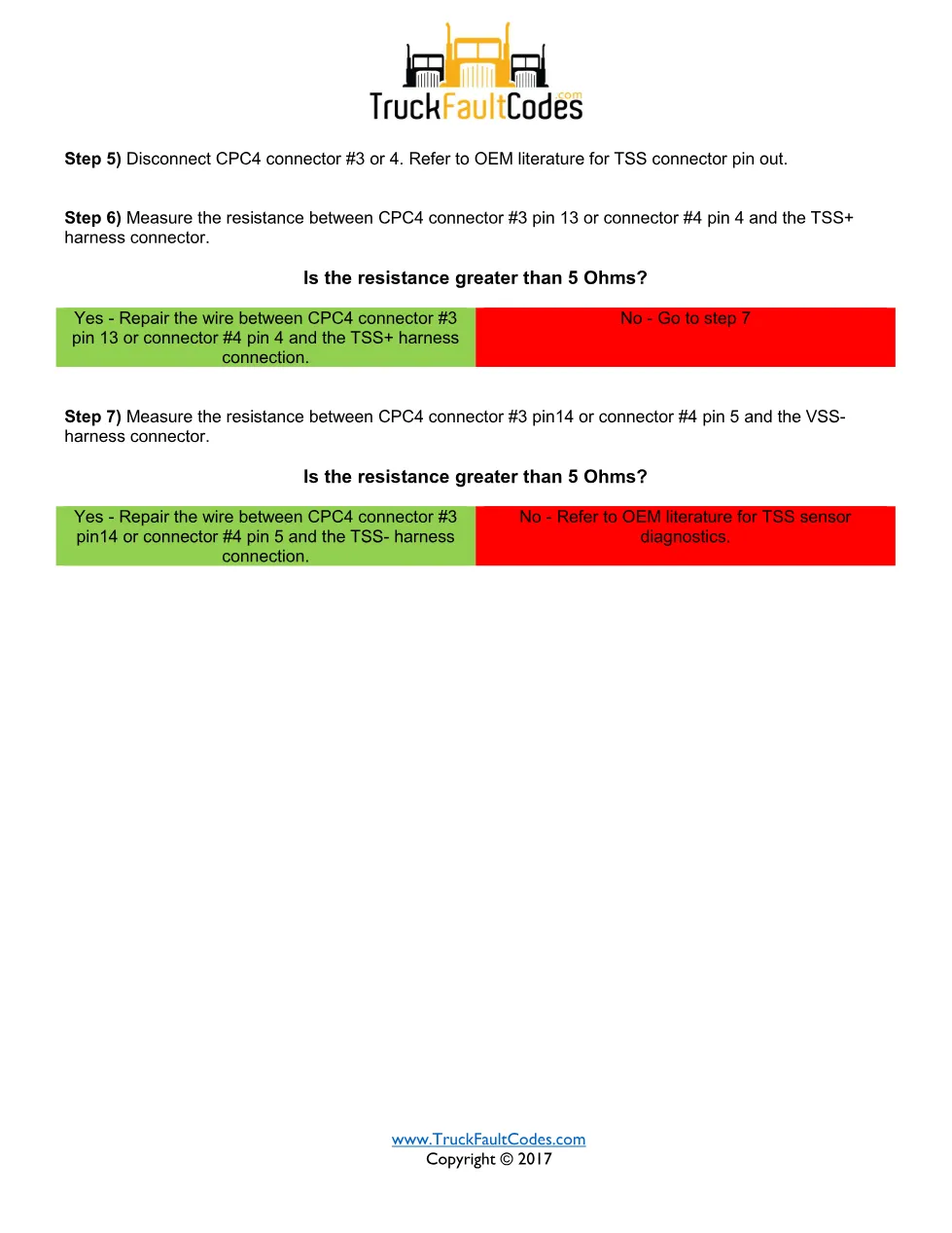 SPN 3871 FMI 5 — Detroit DD Series Transmission Speed Sensor - page 2 is available after signing in