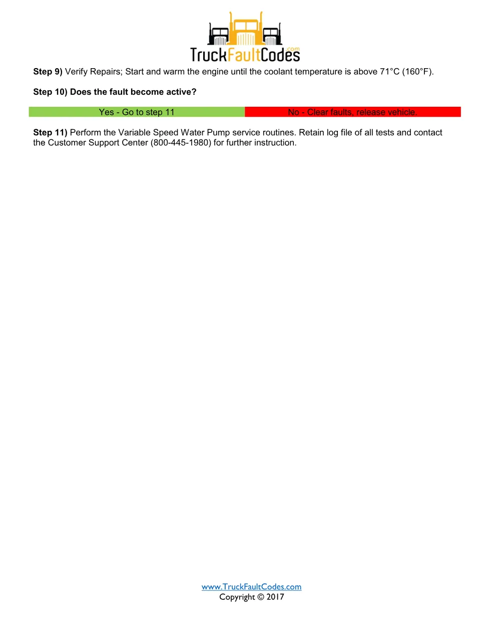 SPN 4814 FMI 3 — Detroit DD Series water pump high-circuit code - page 2 is available after signing in