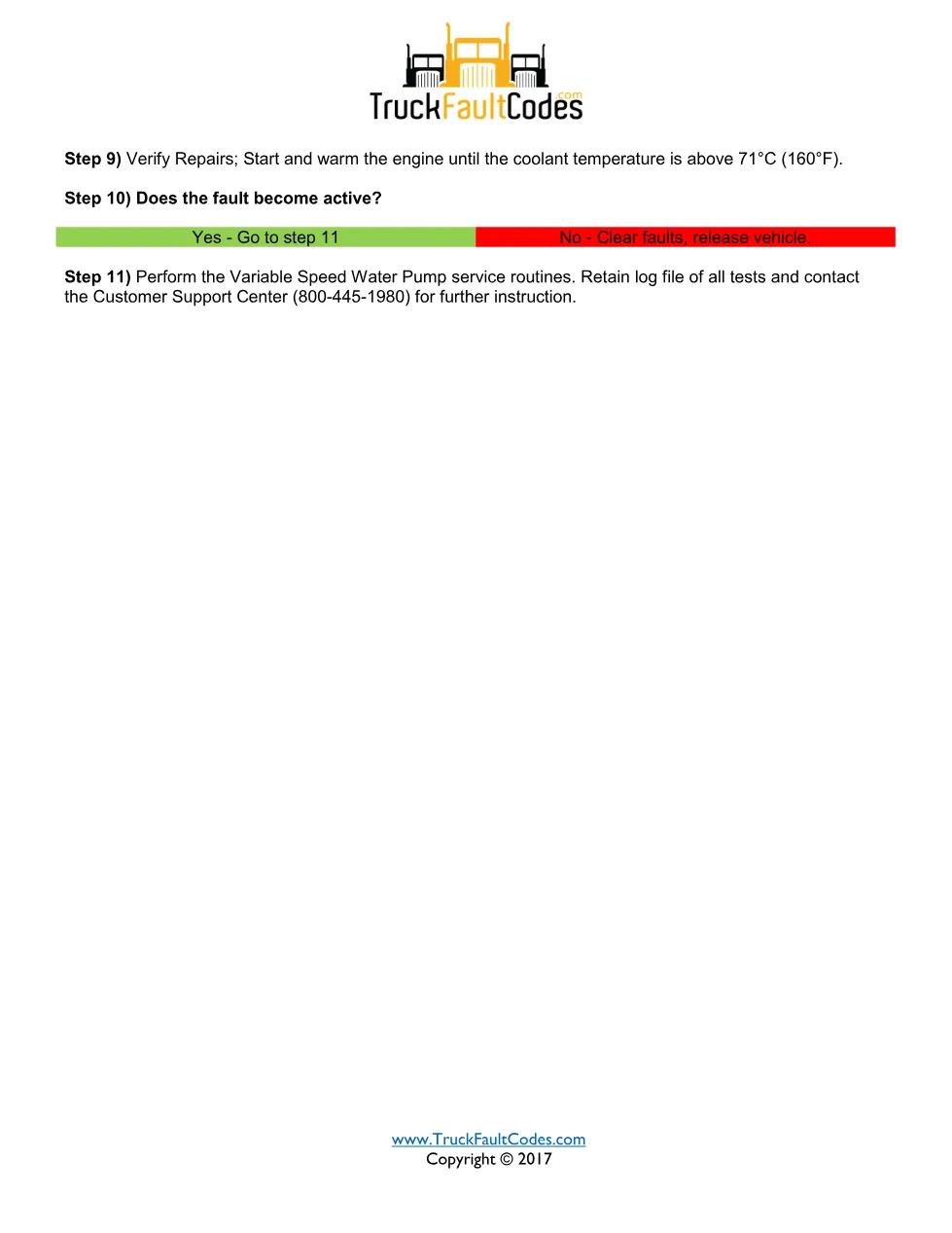 SPN 4814 FMI 5 – Detroit DD Water Pump Circuit Failed Open – PDF, - page 2 is available after signing in