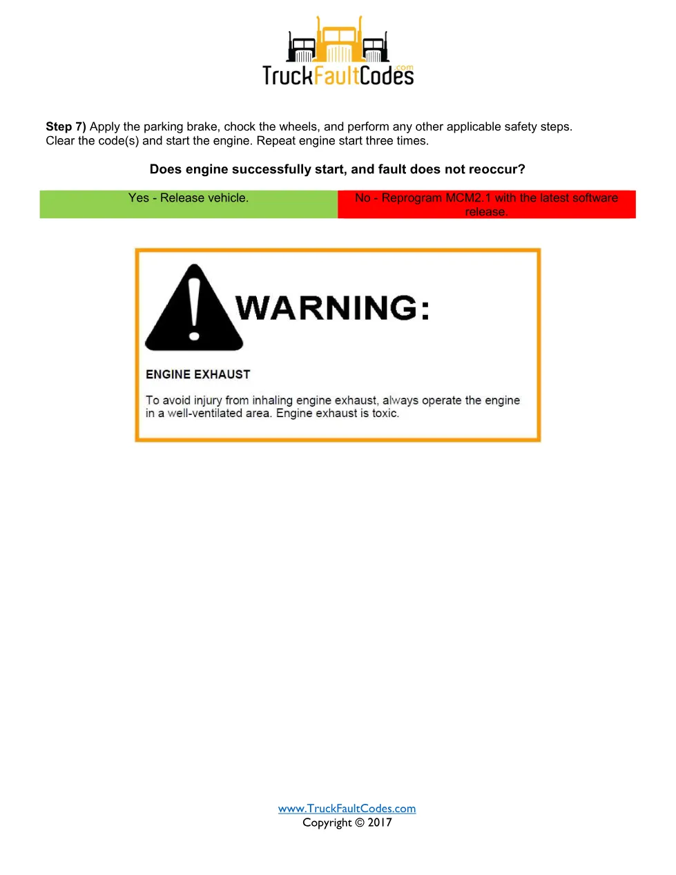 SPN 520279 FMI 7 fault code — Detroit DD Series starter inhibit - page 2 is available after signing in