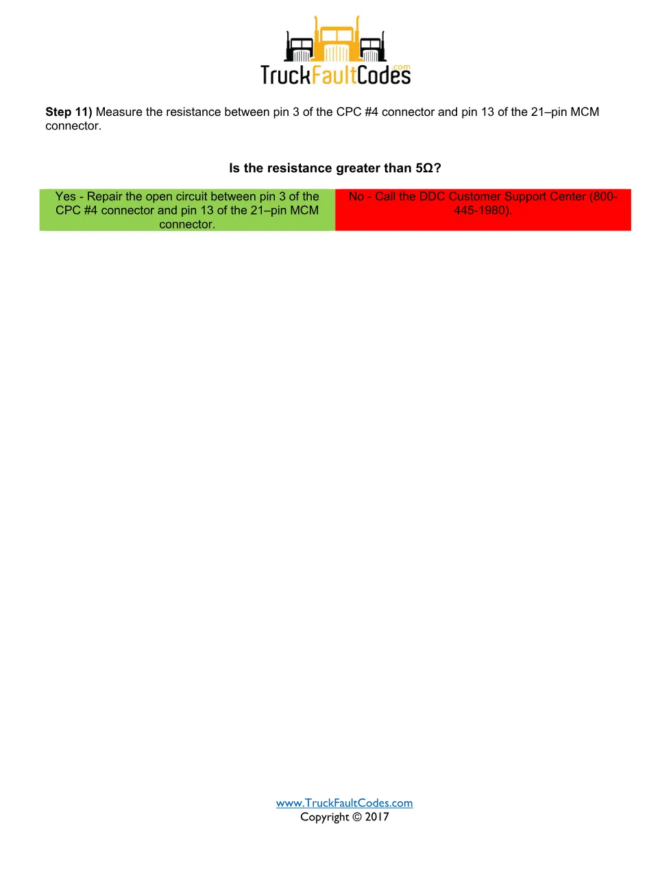 SPN 625 FMI 4 — Detroit DD Series MCM/CPC CAN Data Link Fault - page 3 is available after signing in