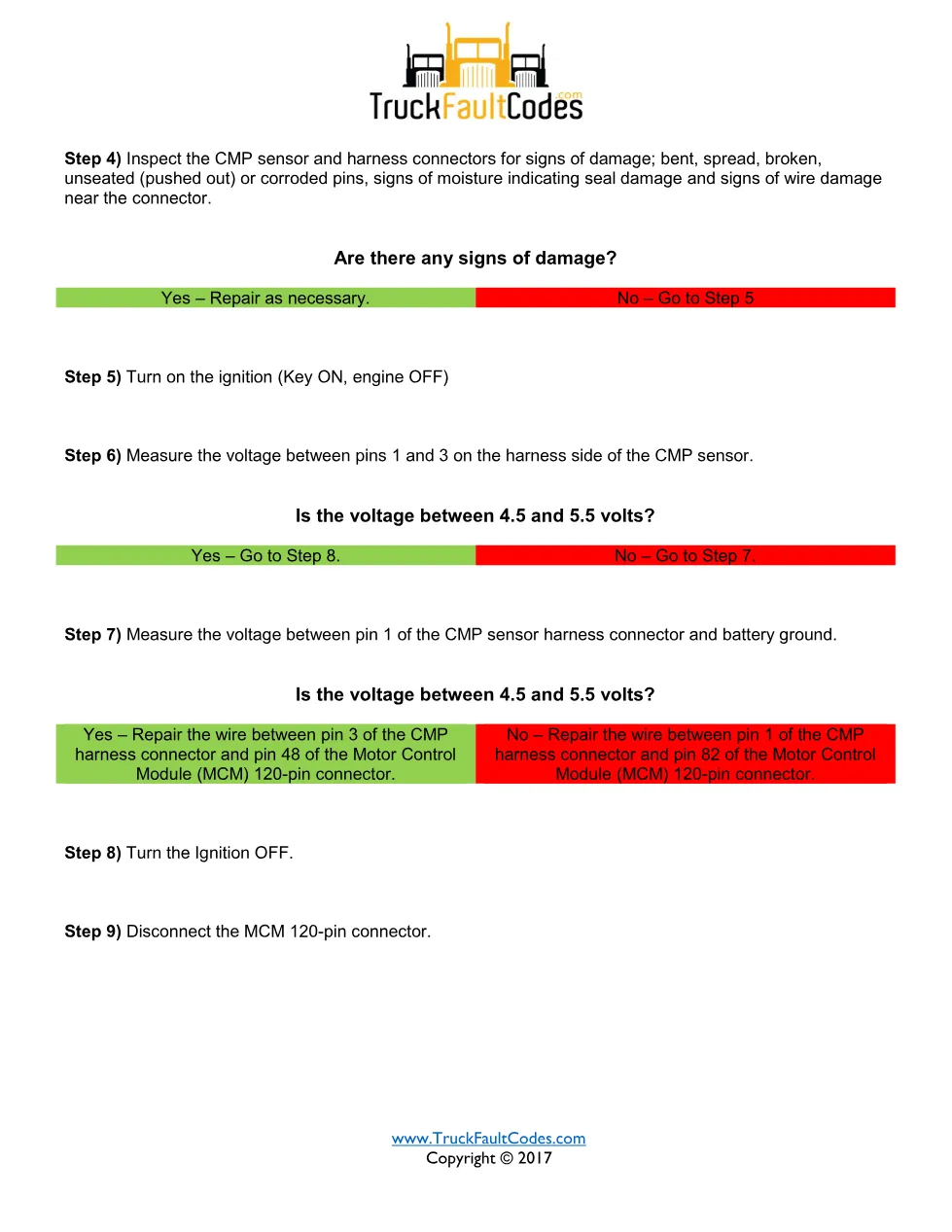 SPN 723 FMI 8 — Detroit DD Series Camshaft Position Sensor Time - preview page 2 of 4
