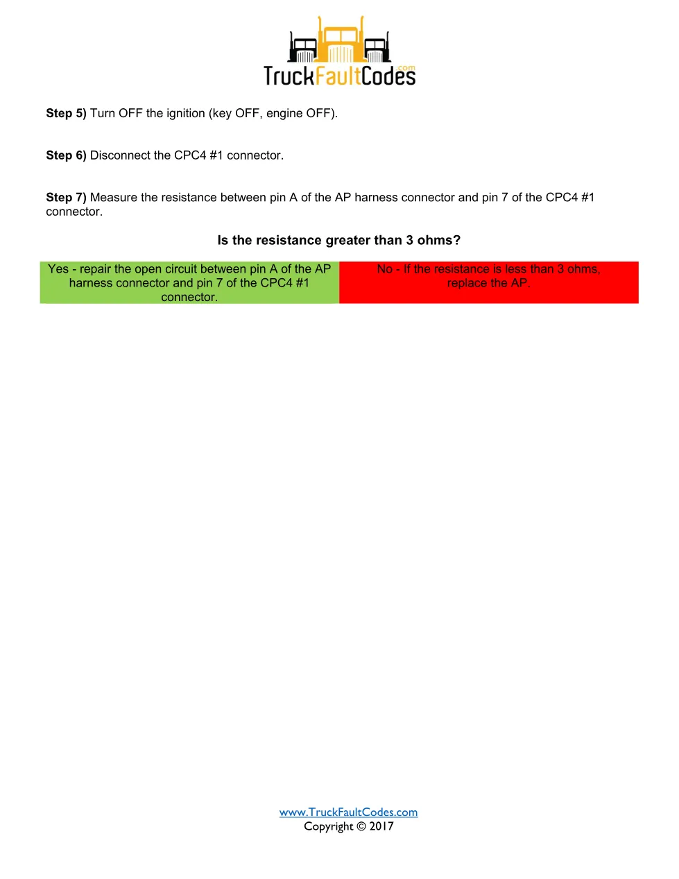 SPN 91 FMI 13 — Detroit DD Series accelerator pedal fault code - page 2 is available after signing in
