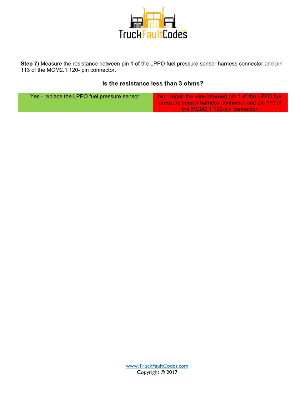 SPN 94 FMI 1 — Fuel Pressure In Low Pressure Circuit Too Low - page 2 is available after signing in