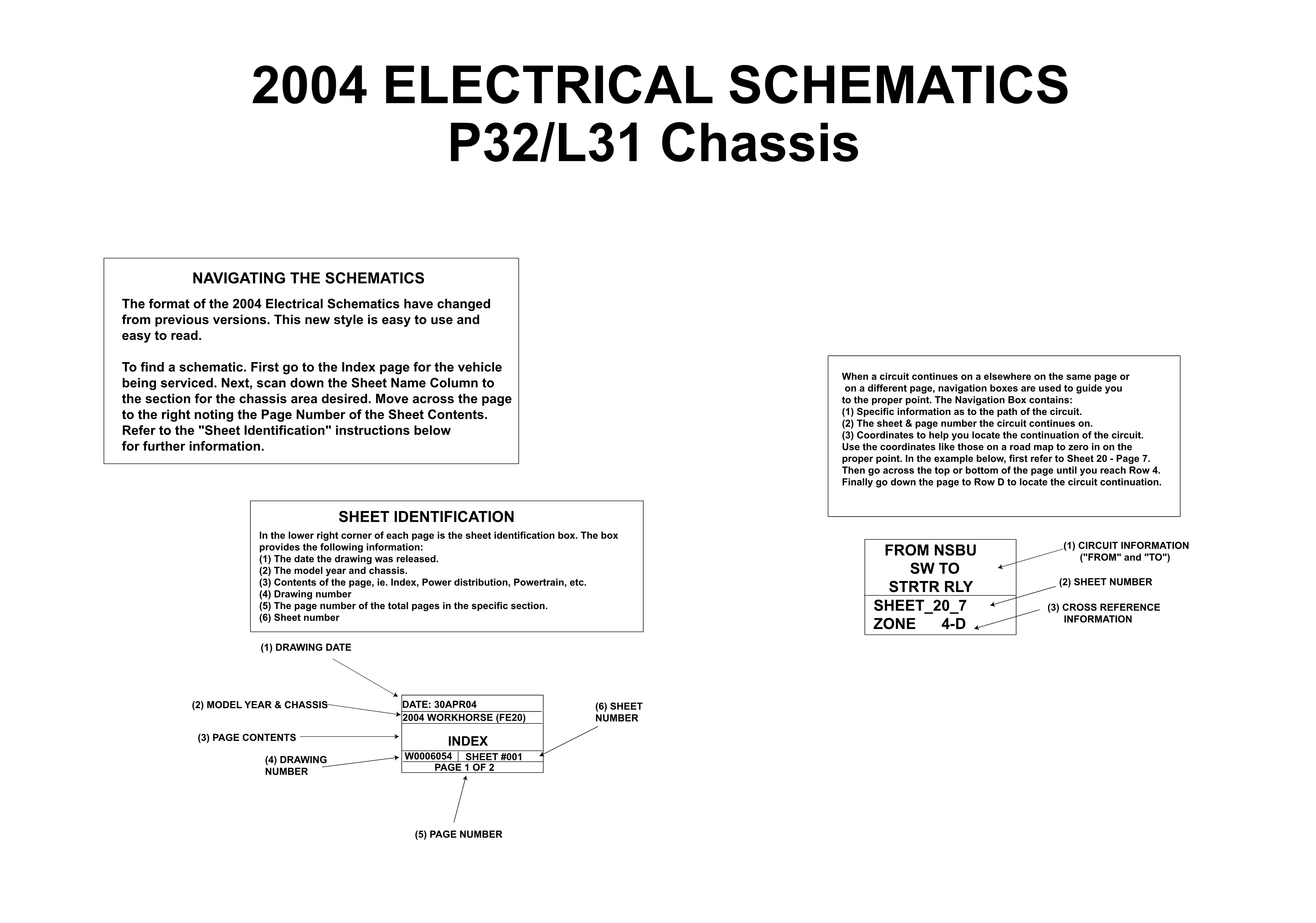 Workhorse 2004 P32-L31 schematics: 26-page manual (Workhorse) - preview page 1 of 2