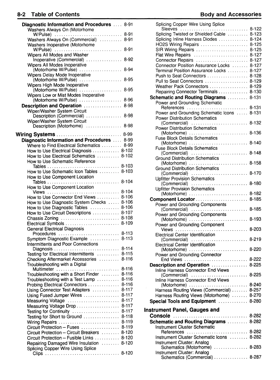 Workhorse body and accessories: 1394-page manual (Workhorse) - preview page 2 of 6